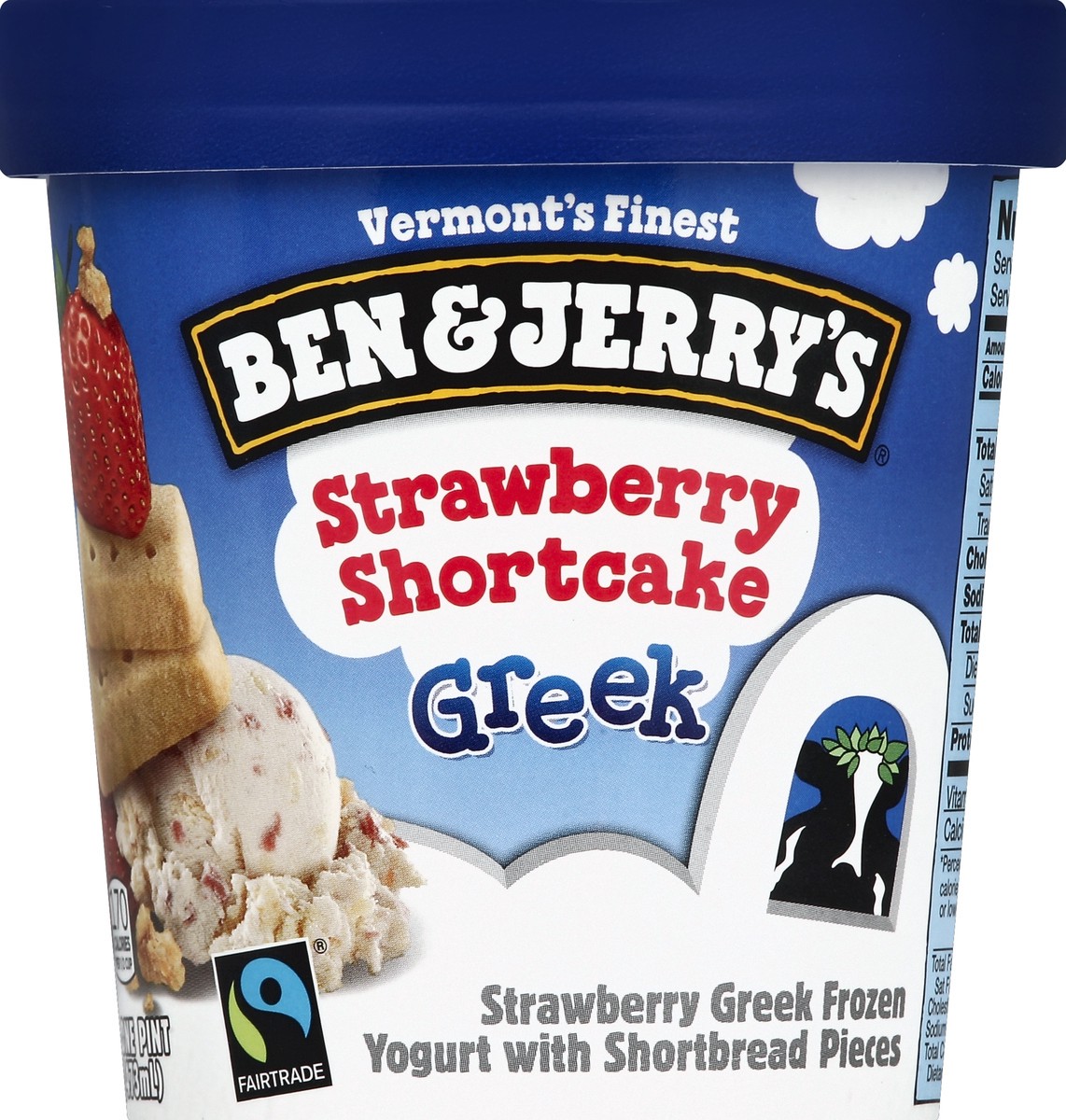 slide 2 of 3, Ben & Jerry's Frozen Yogurt Strawberry Shortcake Greek, 16 oz, 16 oz