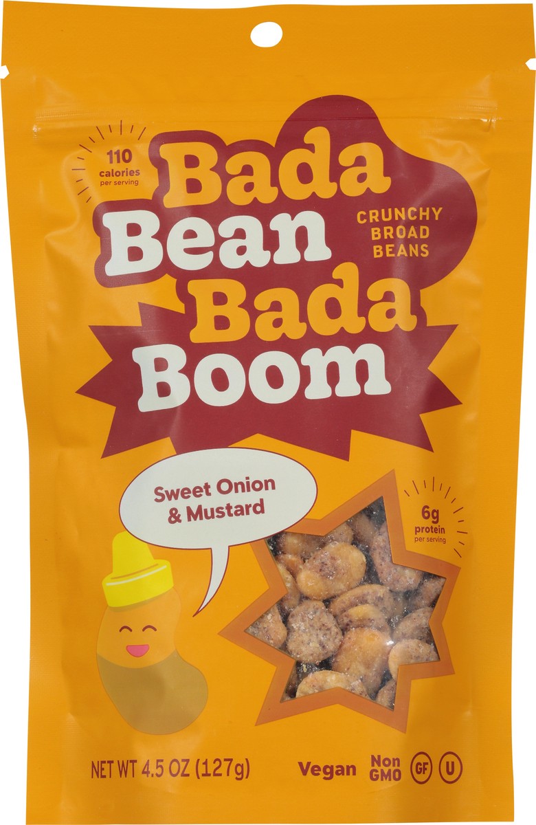 slide 6 of 9, Enlightened Bada Bean Bada Boom Crunchy Sweet Onion & Mustard Broad Beans 4.5 oz, 4.5 oz