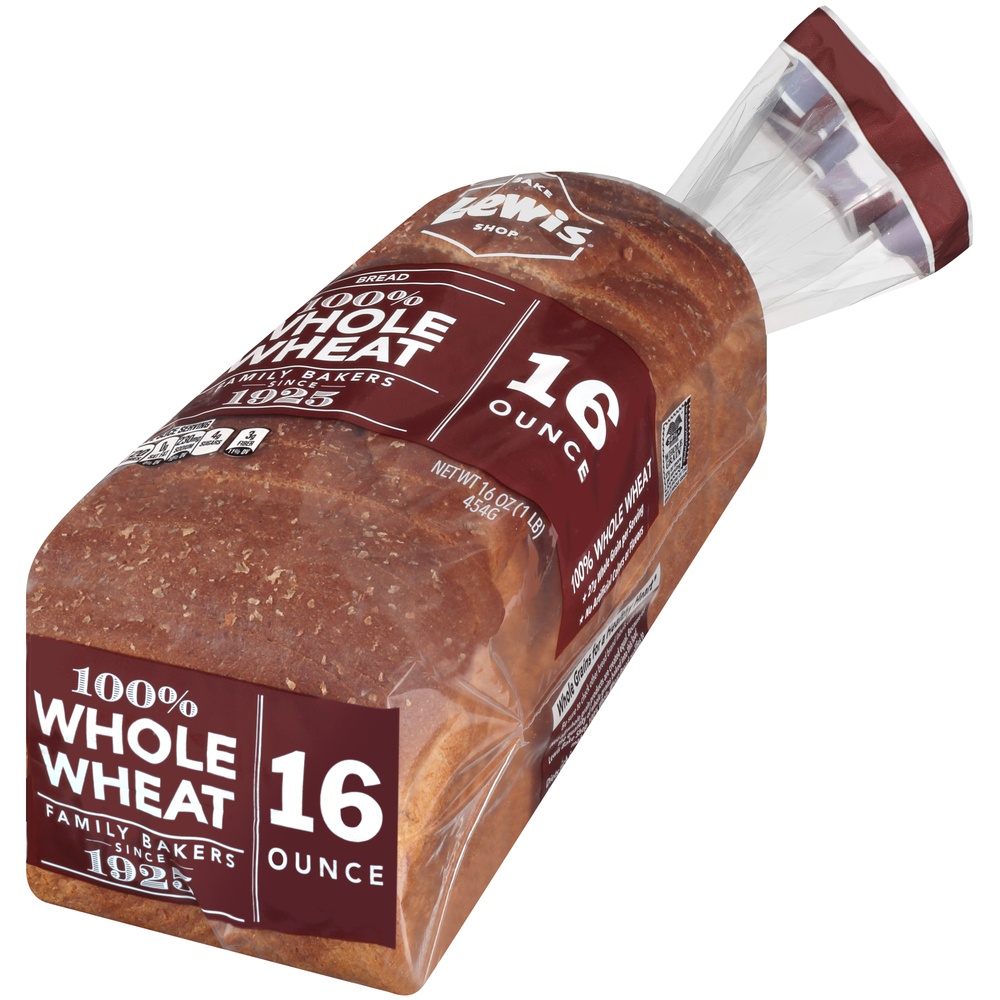 Lewis Bakeries 100 Whole Wheat Bread 16 oz Shipt