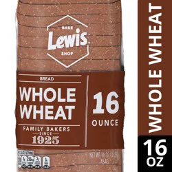 Lewis Bakeries 100% Whole Wheat Bread, 16 oz