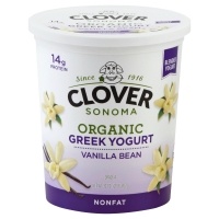 slide 1 of 3, Clover Org Yogurt Greek Vanilla, 32 oz