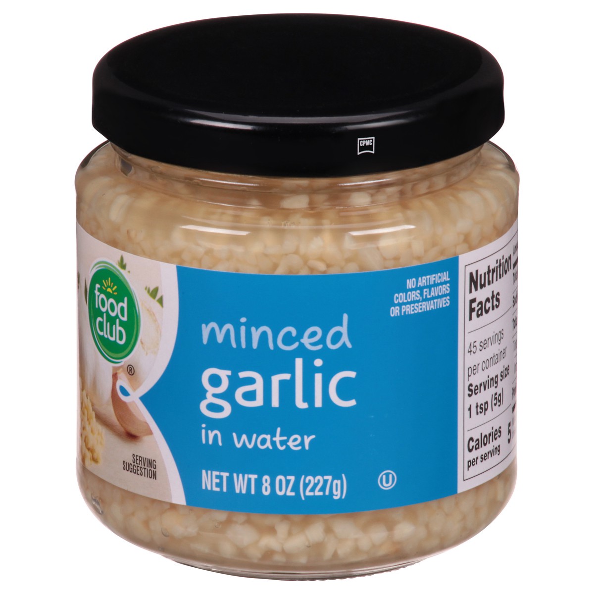 slide 7 of 14, Food Club Minced Garlic In Water, 8 oz