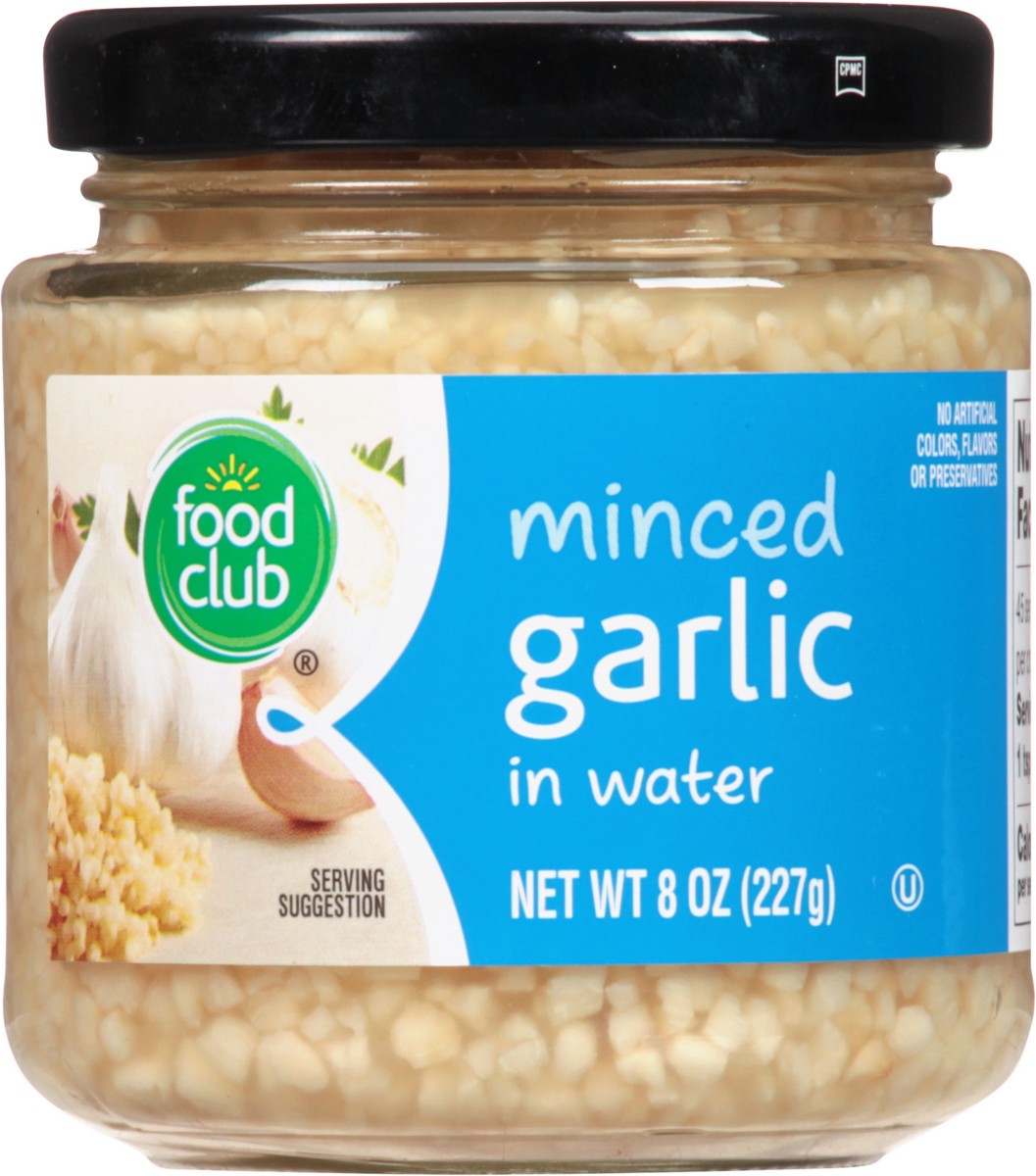 slide 5 of 14, Food Club Minced Garlic In Water, 8 oz