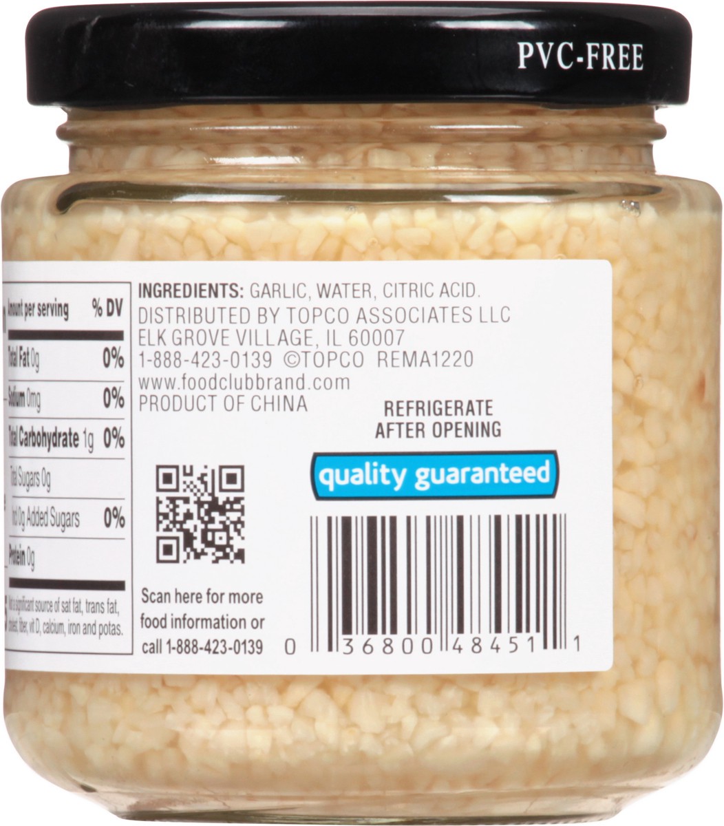 slide 3 of 14, Food Club Minced Garlic In Water, 8 oz