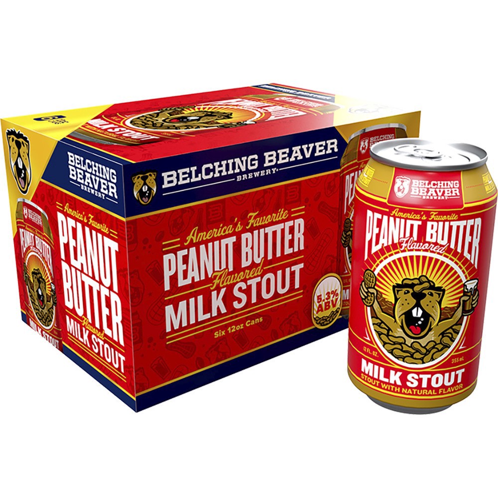 slide 1 of 1, Belching Beaver Pb Milk Stout, 6 ct; 12 oz