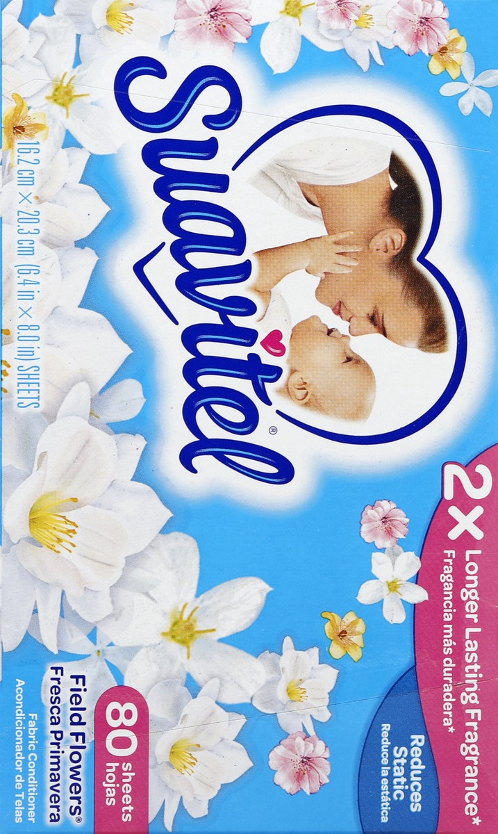 slide 6 of 6, Suavitel Field Flowers Dryer Sheets, 80 ct