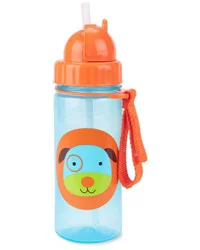 Skip Hop Zoo Straw Bottle - 13 oz - Dog