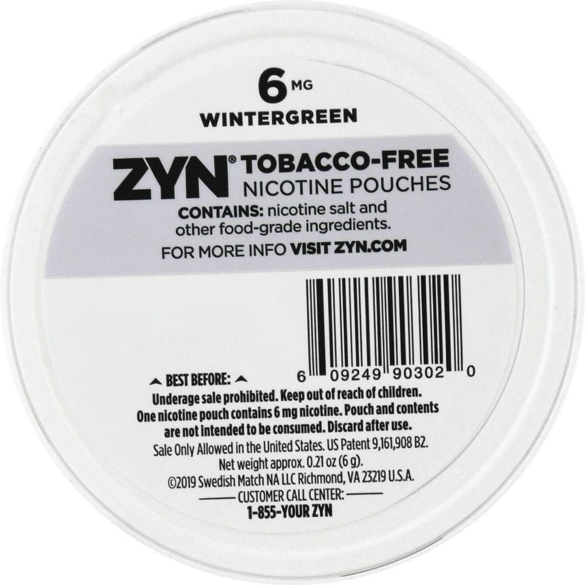 slide 5 of 9, Zyn Wintergreen 6Mg Nicotine Pouches, 15 ct