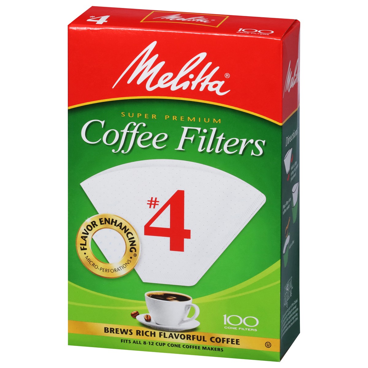 slide 4 of 9, Melitta No. 4 Coffee Filters 100 ea, 100 ct