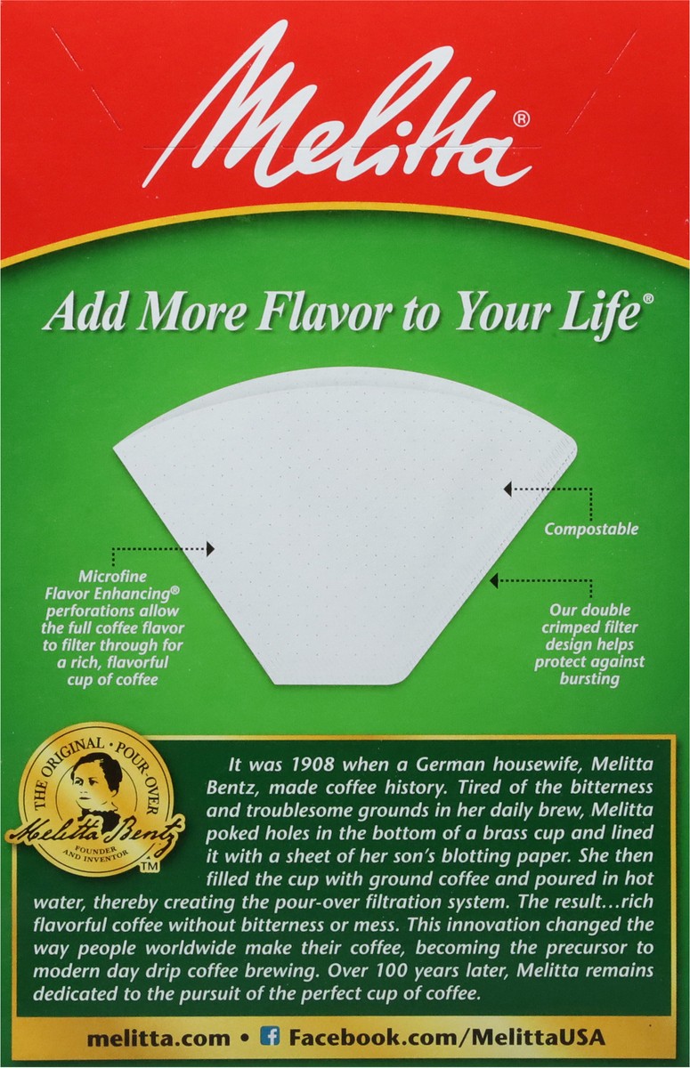 slide 6 of 9, Melitta No. 4 Coffee Filters 100 ea, 100 ct