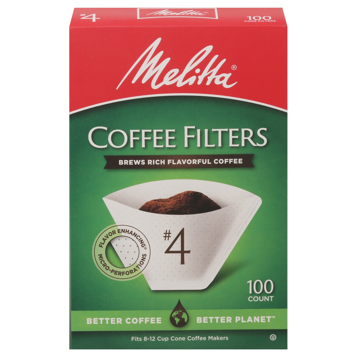 slide 1 of 9, Melitta No. 4 Coffee Filters 100 ea, 100 ct