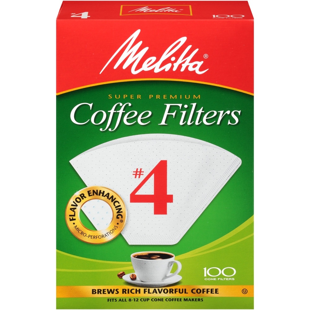 slide 1 of 6, Melitta Super Premium #4 Coffee Filters, 100 ct