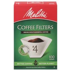 Melitta No. 4 Coffee Filters 100 ea