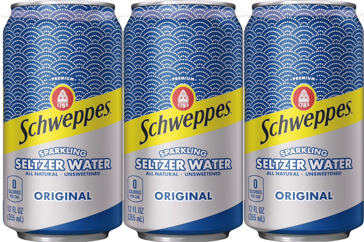 slide 7 of 9, Schweppes Seltzer Water, 72 oz