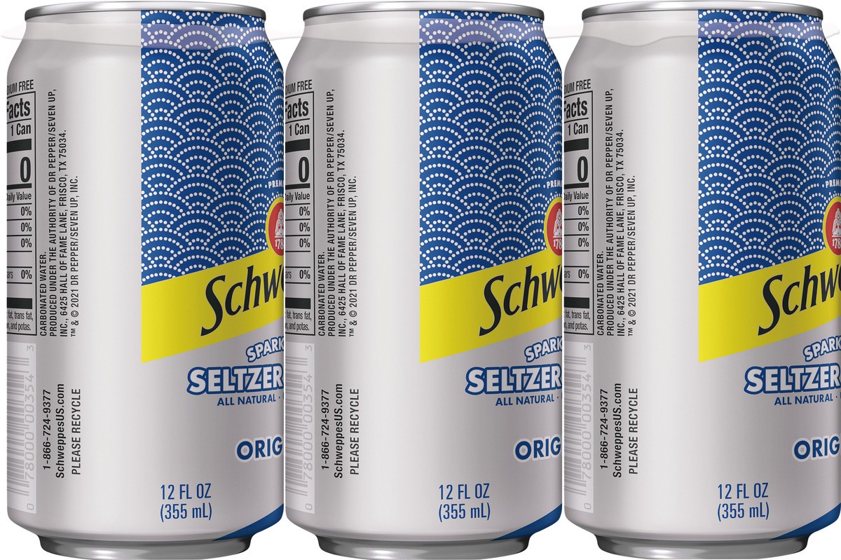 slide 8 of 9, Schweppes Seltzer Water, 72 oz