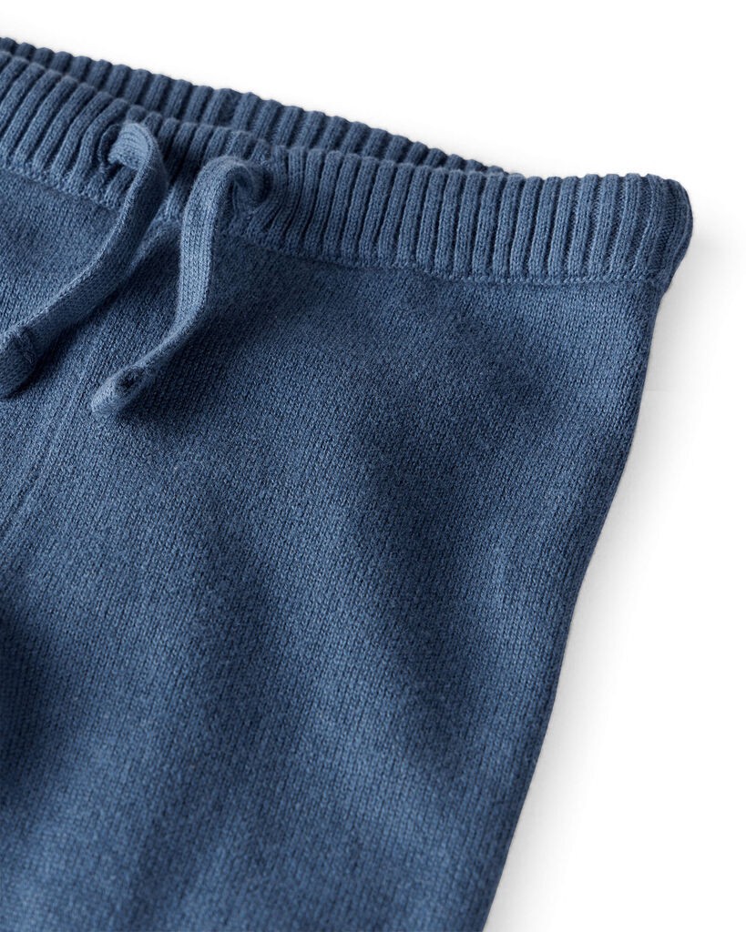 slide 2 of 4, Littleplanet Baby Boy 2-Piece Organic Cotton Sweater Knit Set Sea Blue 9M, 2 pc