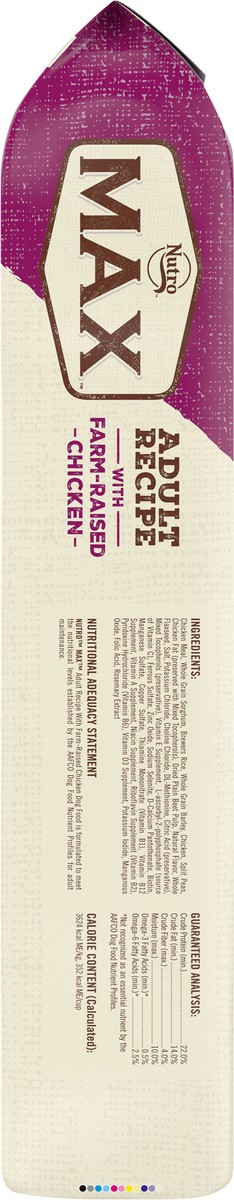 slide 7 of 7, NUTRO MAX Adult Recipe Dry Dog Food With Farm Raised Chicken, 25 LB Bag, 25 lb