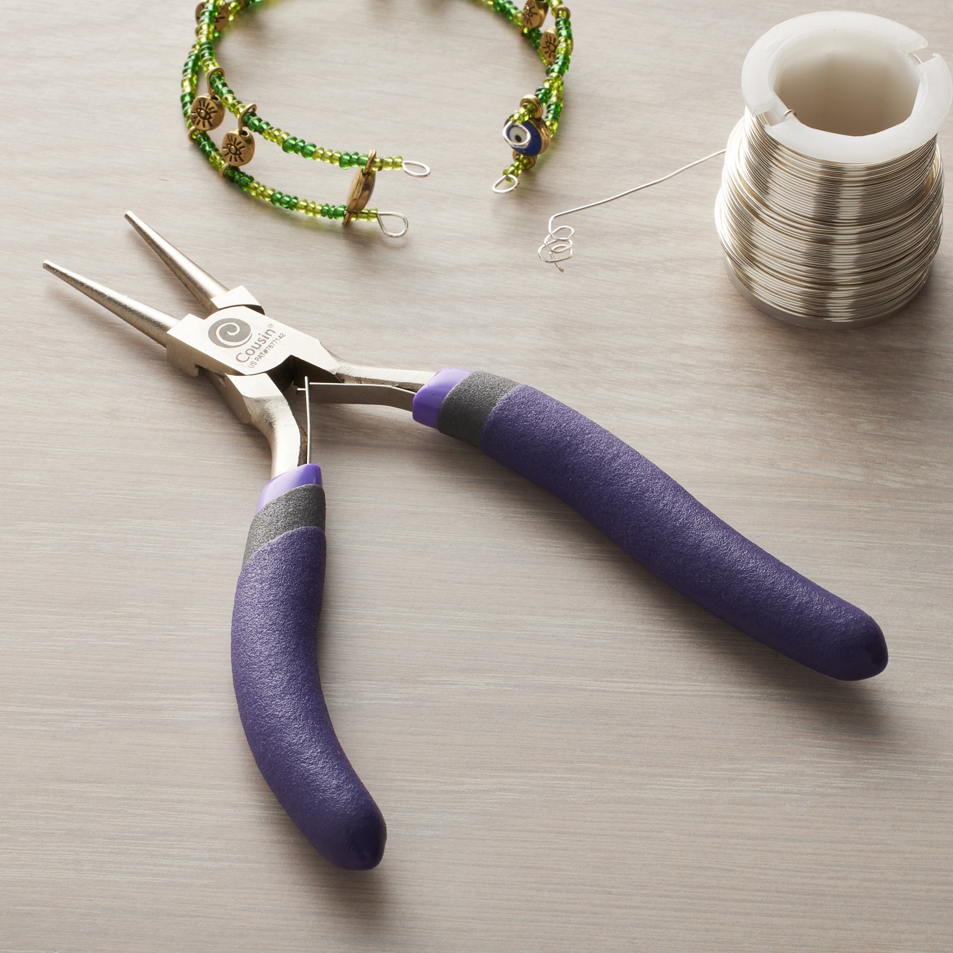 slide 6 of 7, Cousin Precision Comfort 5" Round Nose Pliers, 5.12 in x 3.25 in x 0.47 in