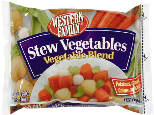 slide 1 of 1, Western Family Stew Vegetables, 16 oz