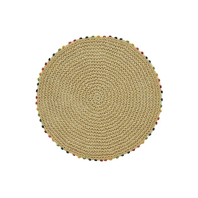 slide 1 of 1, Fiesta Cabo Bead Round Placemat, 1 ct