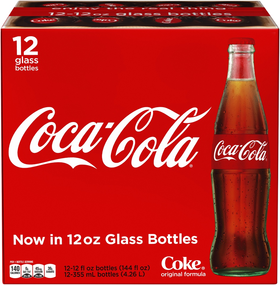 slide 1 of 1, Coca-Cola Classic Glass Bottles, 12 ct; 12 fl oz