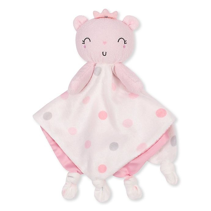 slide 1 of 2, Gerber Princess Bear Plush Velboa Security Blanket - Pink, 1 ct