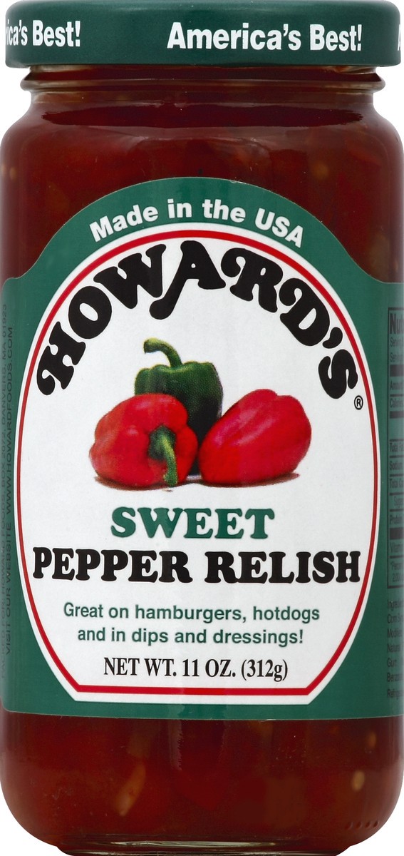 slide 2 of 2, Howard's Sweet Pepper Relish, 11 oz