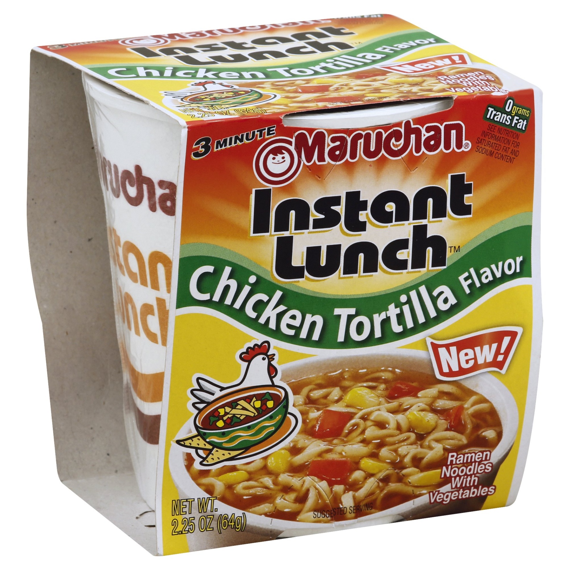 slide 1 of 8, Maruchan Ramen Noodle Soup Chicken Tortilla, 2.25 oz