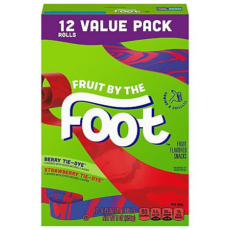 slide 1 of 1, Betty Crocker Fruit Flavored Snacks Fruit By The Foot Variety Pack - 12-0.75 Oz, 9 oz