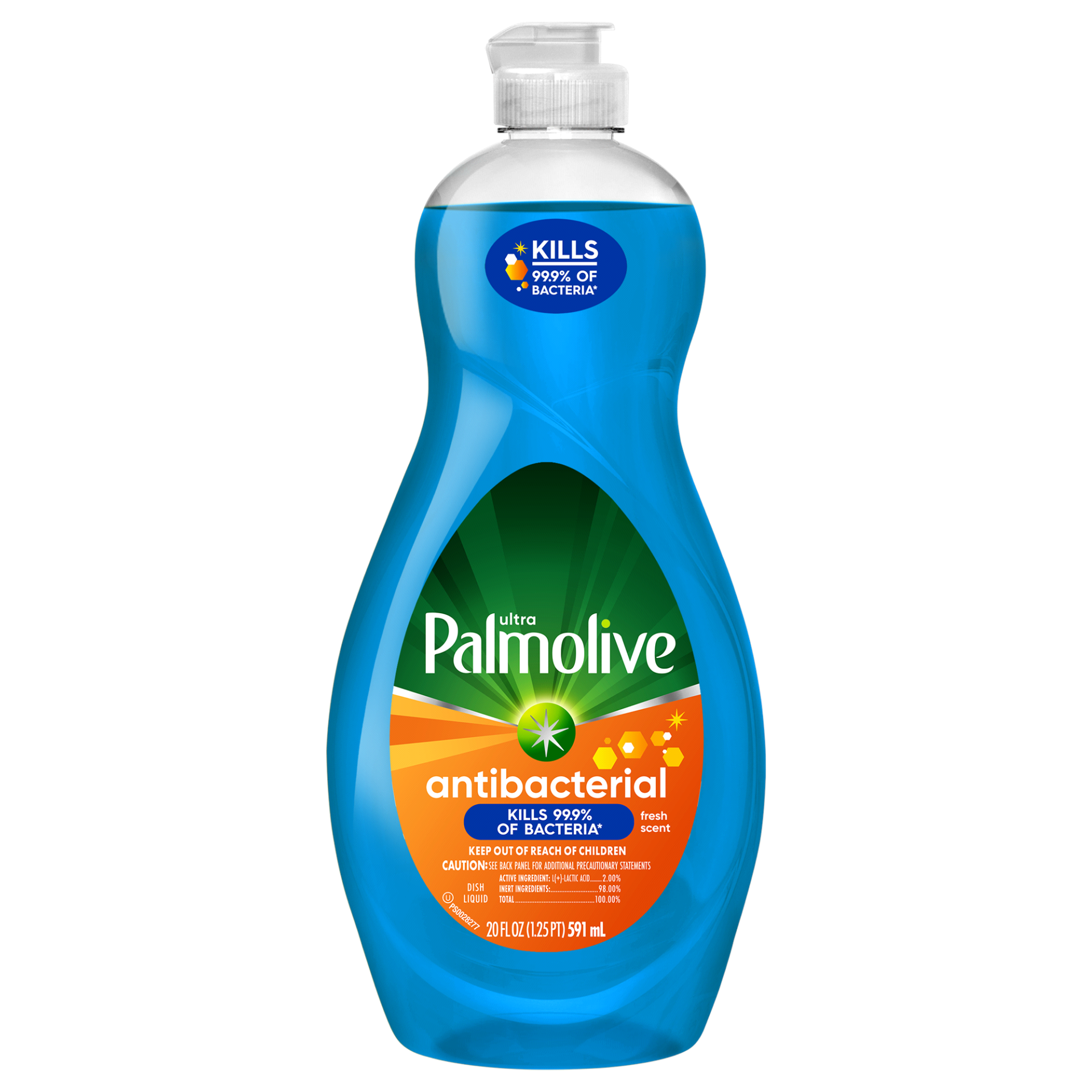 slide 1 of 1, Palmolive Ultra Dishwashing Liquid Dish Soap, Fresh & Clean, 20 fl oz