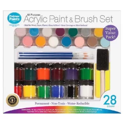 Palmer Paints Acrylic Paint & Brush Set