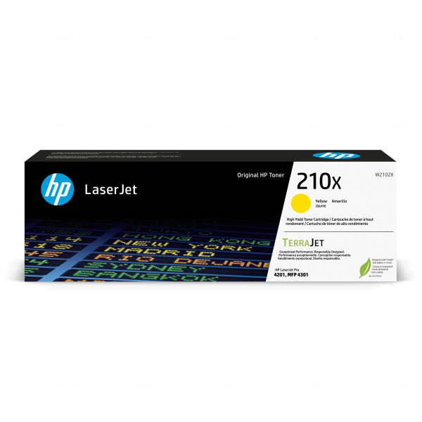 slide 1 of 2, Hp 210X High-Yield Yellow Toner Cartridge, W2102X, 1 ct