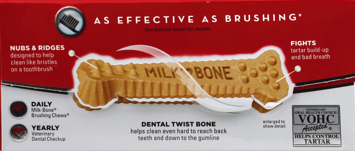 slide 6 of 6, Milk-Bone Brushing Chews Mini Dental Dog Treats, 14 ct; 5.5 oz