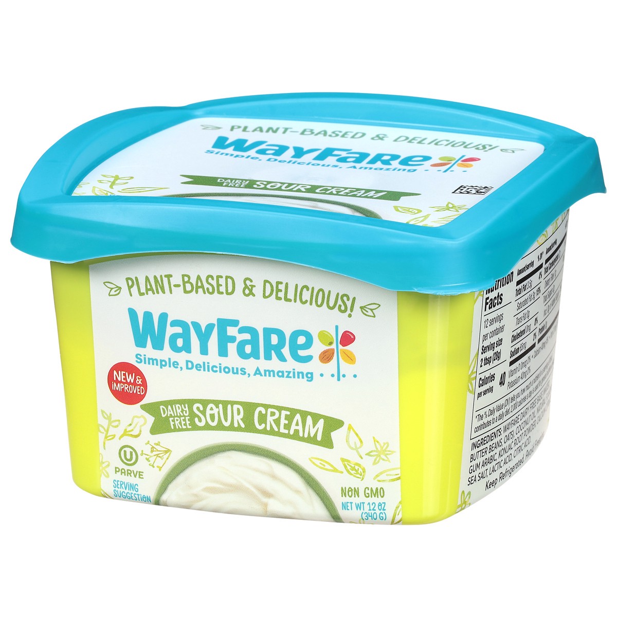slide 3 of 12, WayFare Sour Cream, 12 oz