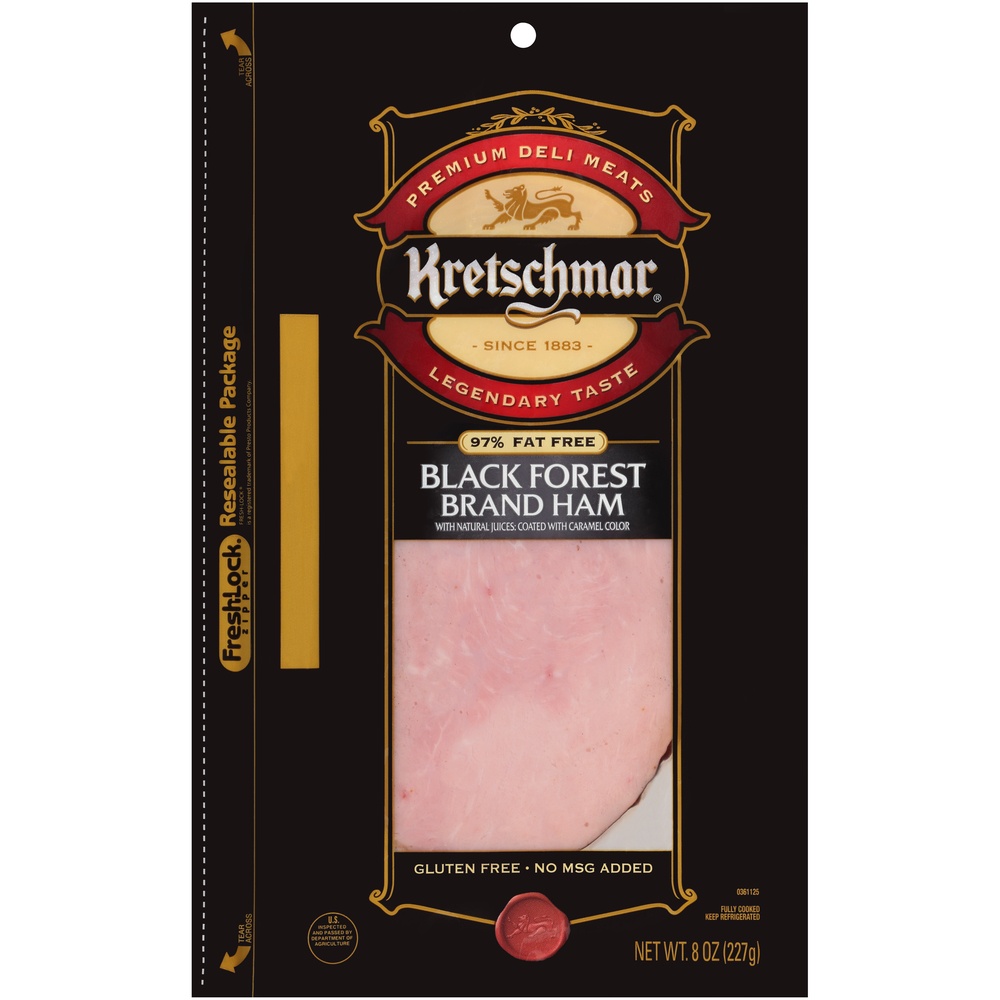 slide 1 of 1, Kretschmar Sliced Black Forest Ham, 8 oz