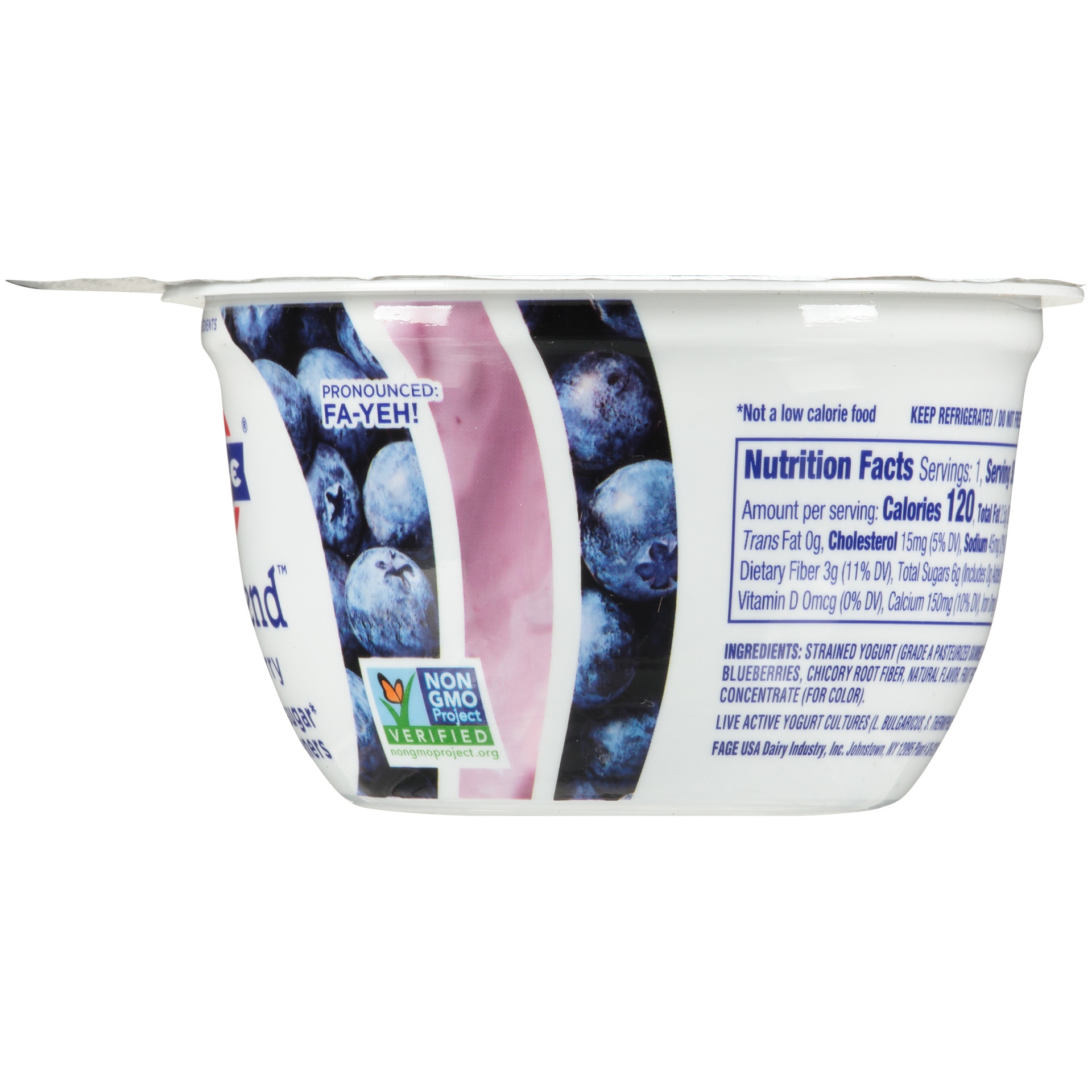 slide 3 of 6, Fage Trublend Blueberry Greek Yogurt, 5.3 oz