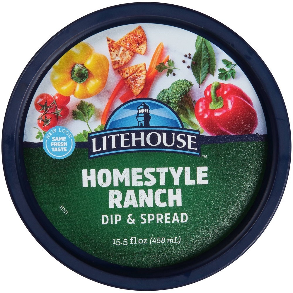 slide 5 of 5, Litehouse Homestyle Ranch Dip & Spread 15.5 fl. oz. Tub, 15.50 fl oz