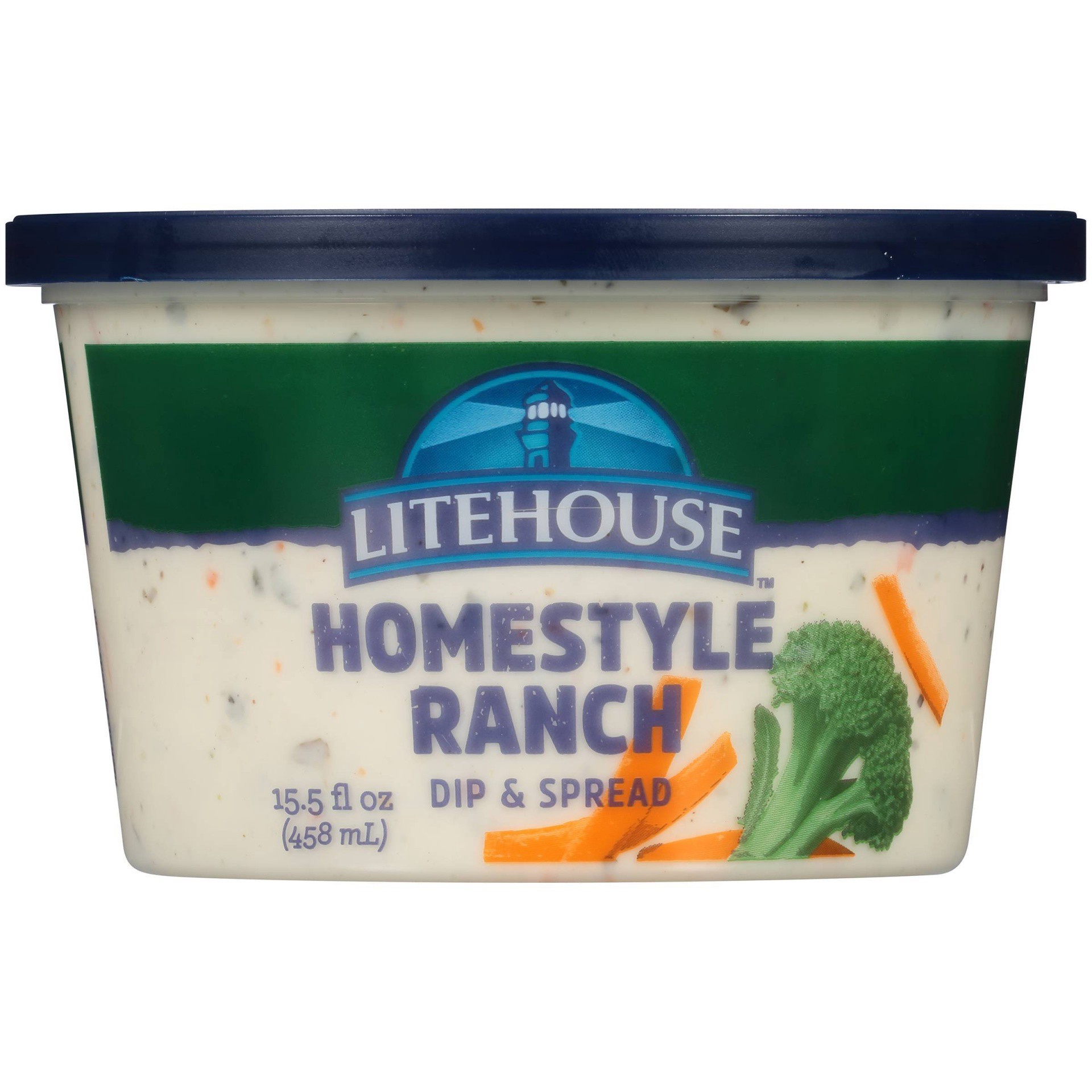 slide 1 of 5, Litehouse Homestyle Ranch Dip & Spread 15.5 fl. oz. Tub, 15.50 fl oz