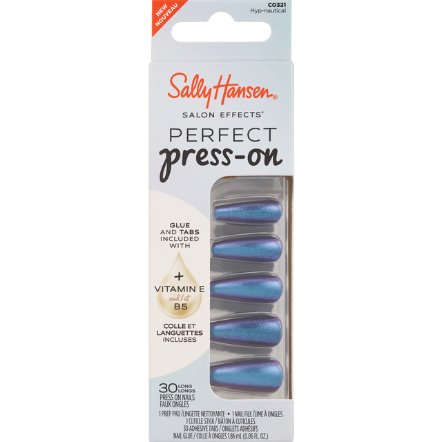 slide 1 of 1, SALLY HANSEN Sh Perfect Press On Hyp, Nautical, 1 ct