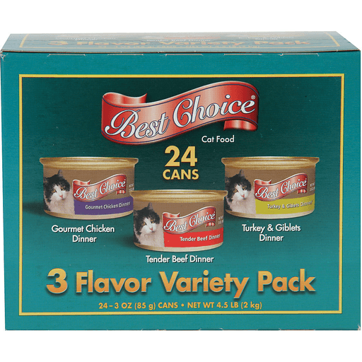 slide 1 of 1, Best Choice Cat Food Variety Pack, 24 ct; 3 oz