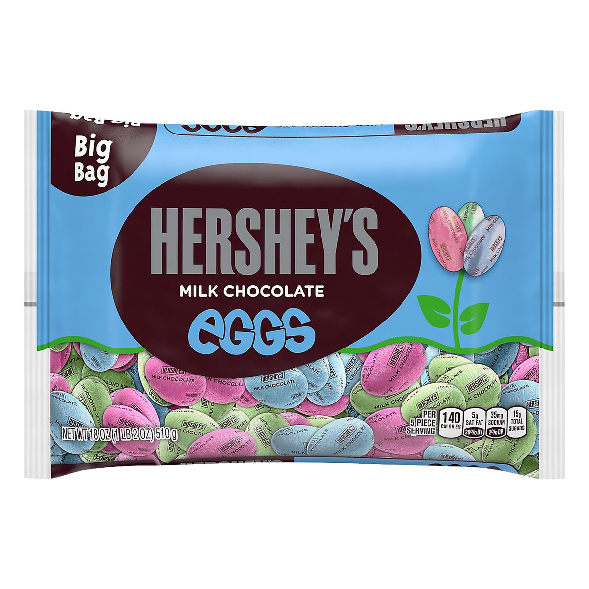 slide 1 of 3, Hershey's Easter Milk Chocolate Eggs, 18 oz