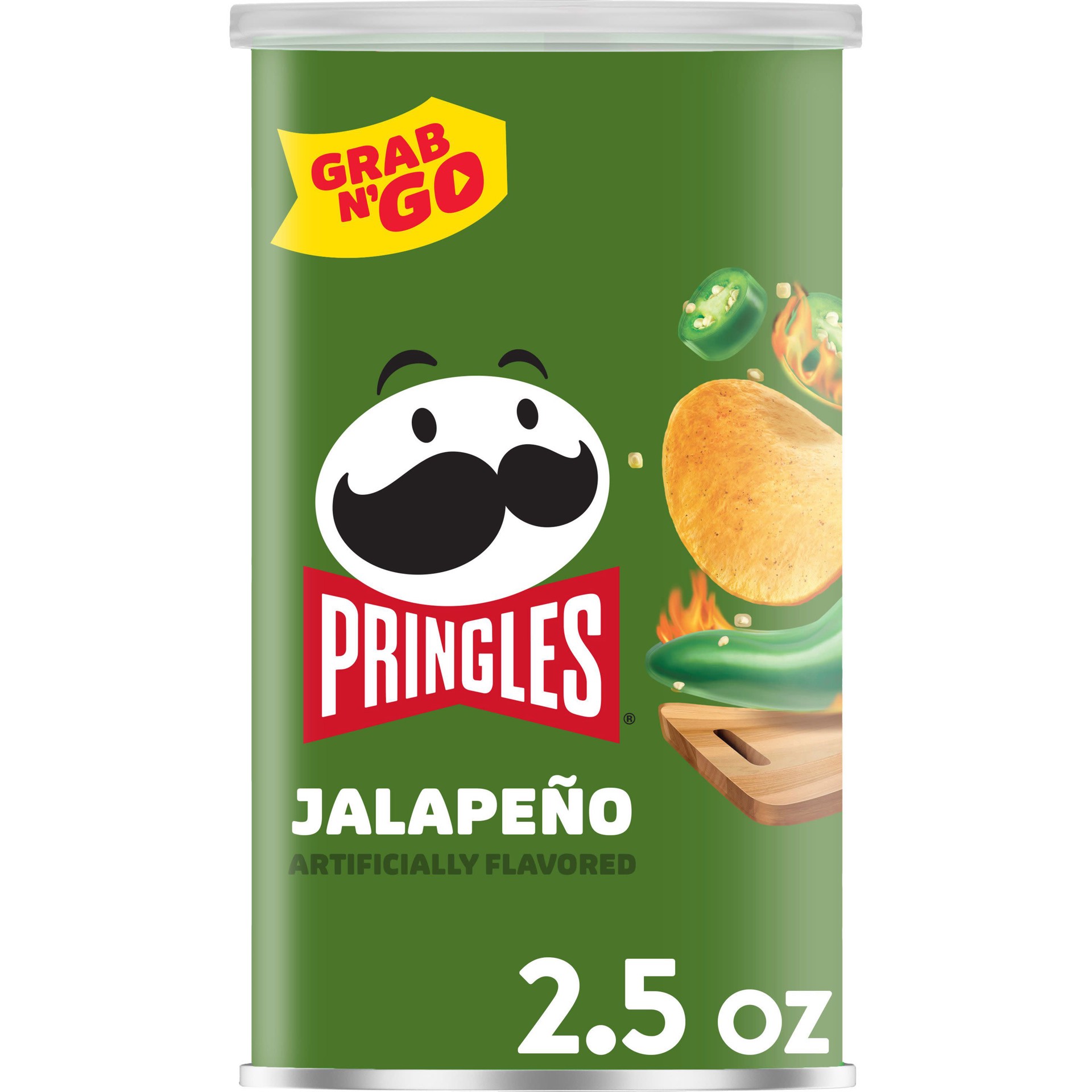 slide 1 of 5, Pringles Potato Crisps Chips, Jalapeno, 2.5 oz, 2.5 oz