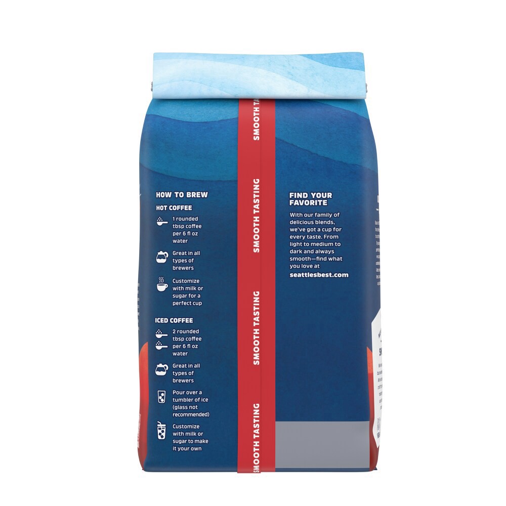 slide 4 of 6, Seattle's Best Coffee Flavored Roast Ground Coffee Sea Salt Toffee 100% Arabica ", 11 oz