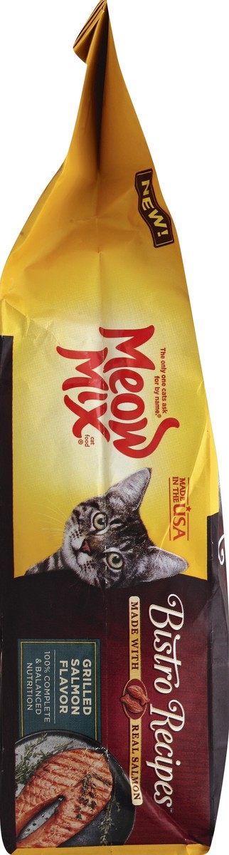 slide 4 of 6, Meow Mix Bistro Recipes Grilled Salmon Flavor Cat Food, 3-Pound, 3 lb