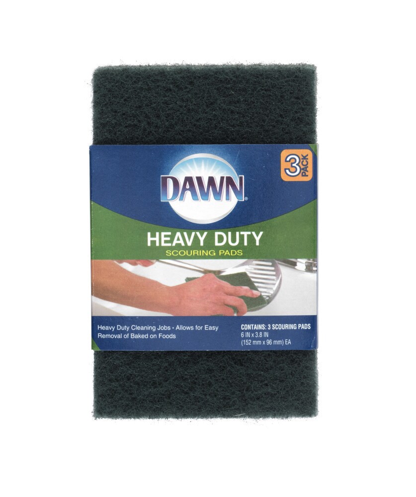 slide 1 of 3, Dawn Heavy Duty Scouring Pad, 3 ct