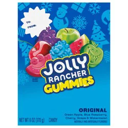Hershey's Jolly Rancher Gummies Original Fruit Flavored, Christmas Candy Gift Box, 6 oz