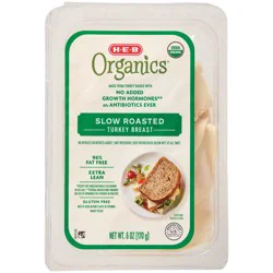 H-E-B Organics Slow-Roasted Turkey Breast Lunch Meat