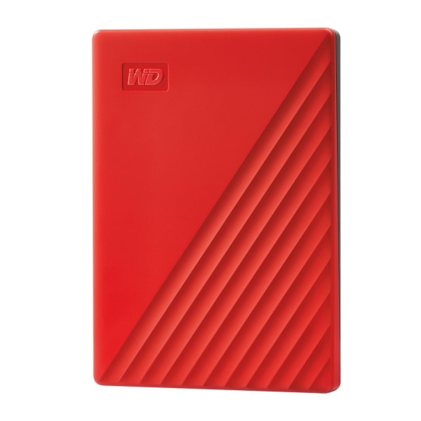 slide 1 of 4, Western Digital My Passport Portable External Hard Drive, 2Tb, Wdbyvg0020Brd-Wesn, Red, 1 ct