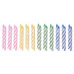 American Greetings Spiral Birthday Candles, Assorted Colors