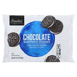 Ee Sandwch Cookie Choc W/Van Creme - 14.3 oz